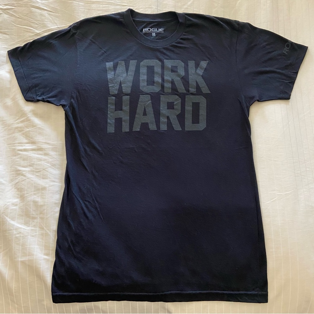 Rogue Black 'Work Hard' Men's T-Shirt
